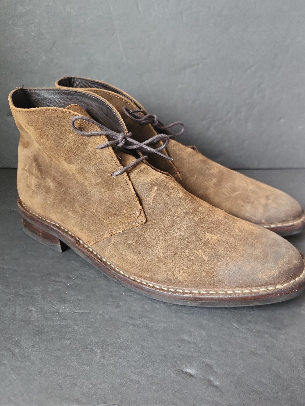 Thursday Boots Everyday Scout Boots Men's US Sz 12 Brown Leather Cap Toe Ankle - Picture 3 of 7